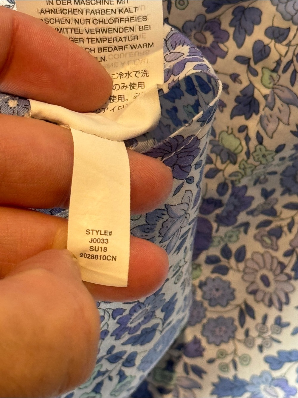 J Crew Slim perfect shirt in Liberty of London D'Anjo floral J0033 - Sz 2 - Picture 9 of 9